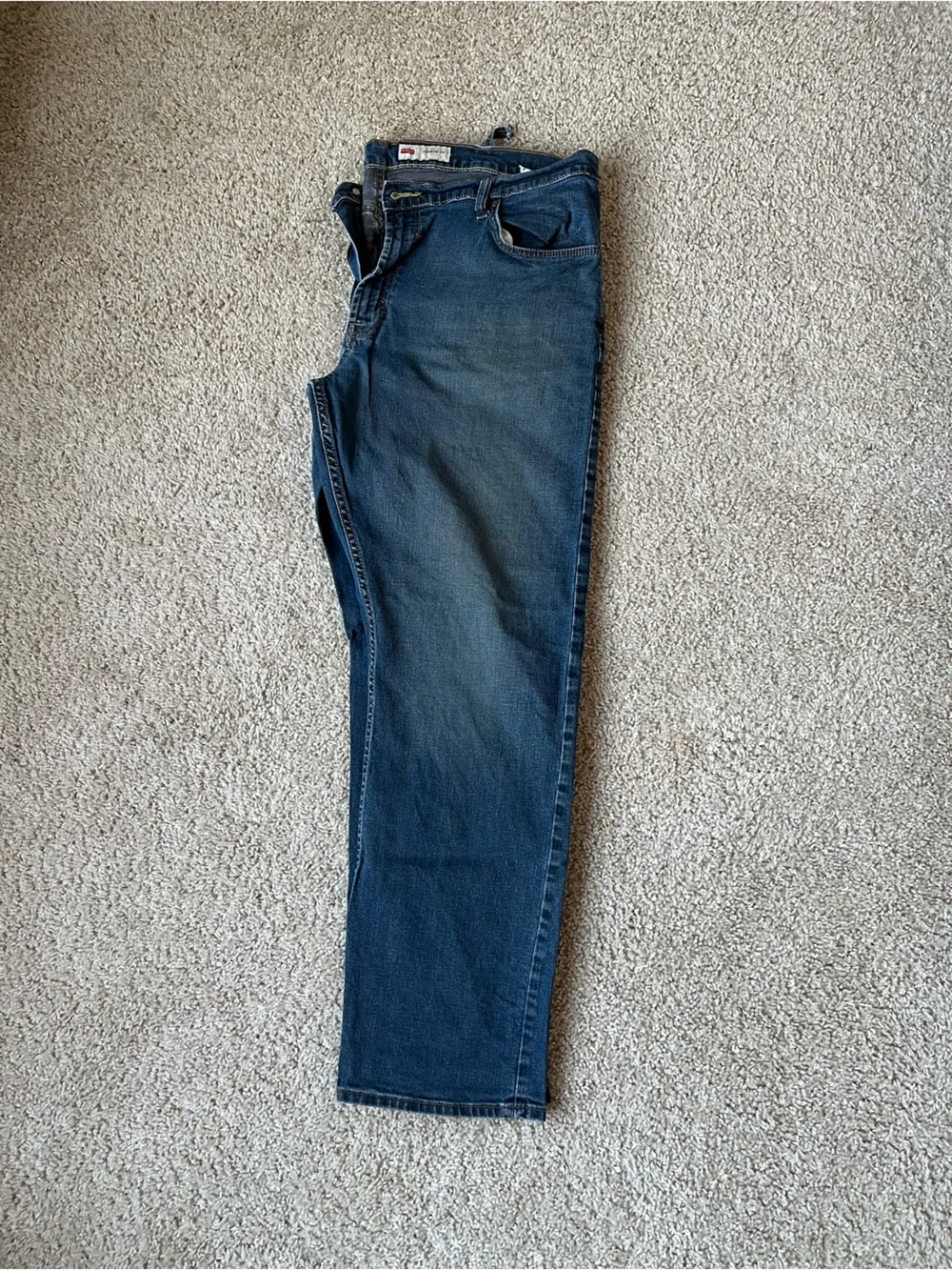 Wrangler Men's Dark Blue Bootcut Jeans Athletic Fit
